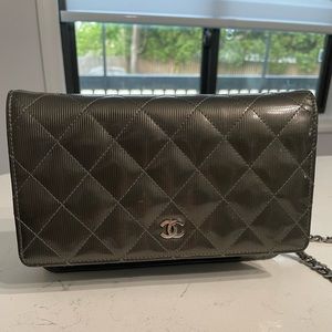 Chanel quilted wallet on chain